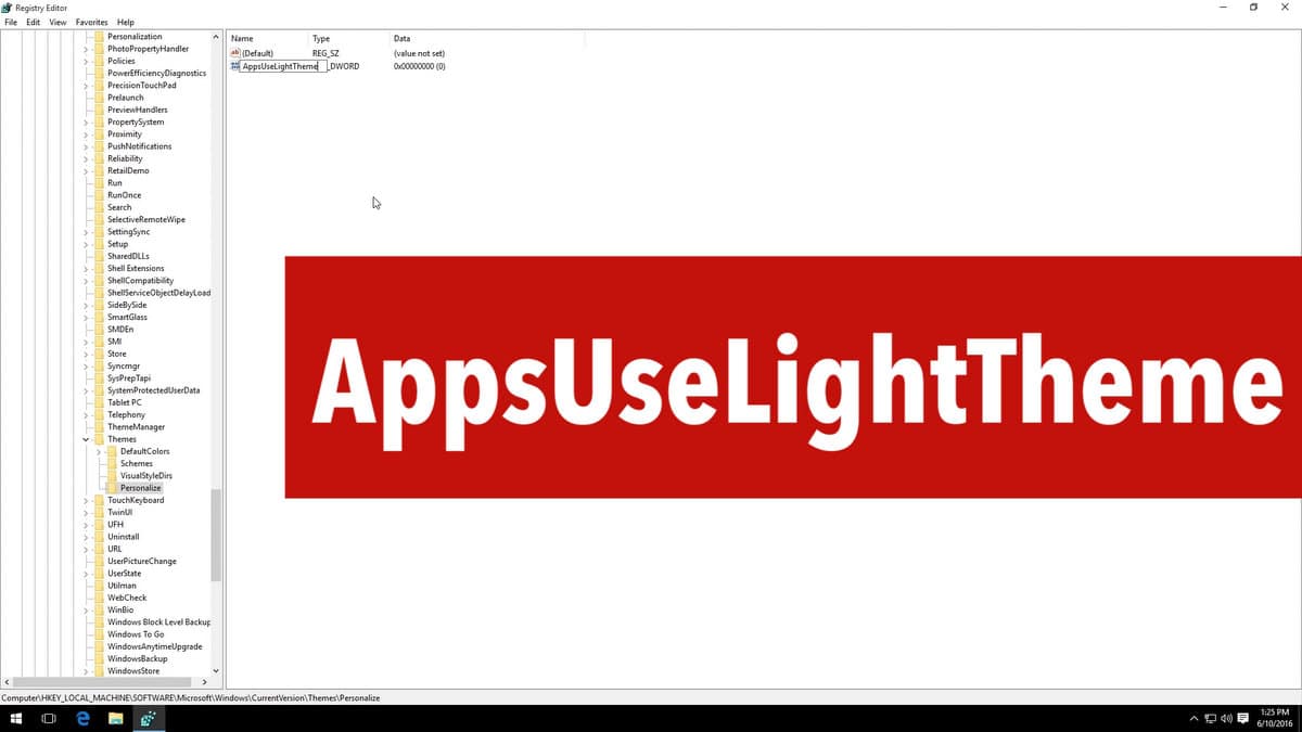 نحوه فعالسازی Dark Theme در ویندوز 10
