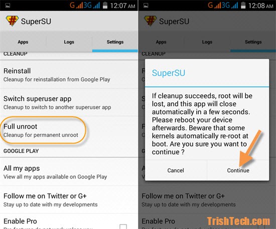 آنروت Unroot - آنروت Unroot گوشی - آموزش آنروت Unroot - Unroot گوشی