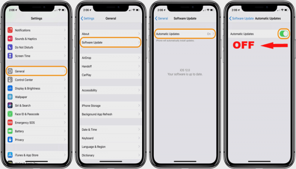 آموزش غیرفعال کردن آپدیت خودکار آی او اس iOS و برنامه ها در گوشی های آیفون