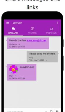 اشتراک گذاری فایل - EasyJoin