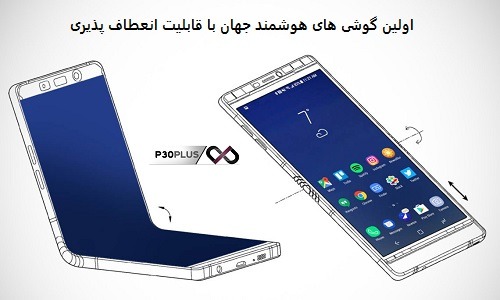 اولین گوشی هوشمند قابل انعطاف - اولین گوشی هوشمند با قابلیت تاشو