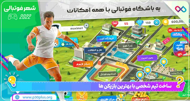 بازی اندروید شهر فوتبالی Soccer-City