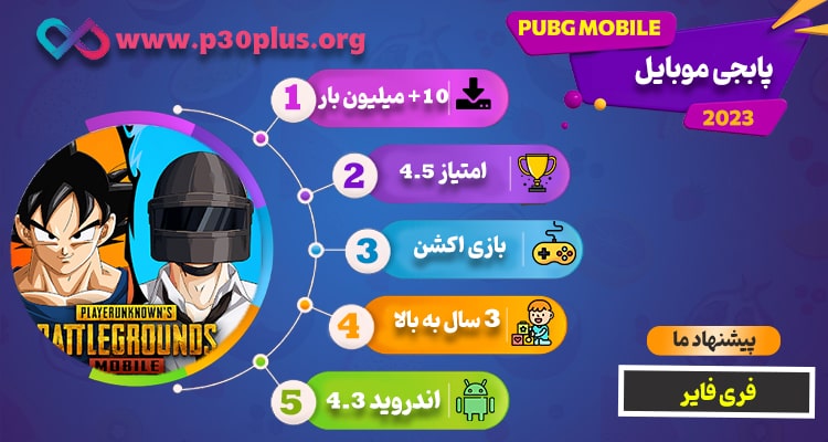 اینفوگرافیک بازی PUBG MOBILE