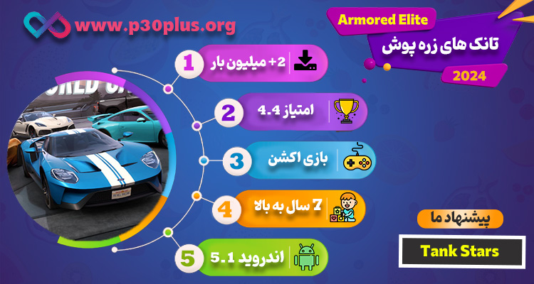اینفوگرافیک بازی Armored Elite تانک های زره پوش