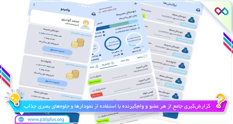 درون برنامه Vamino 