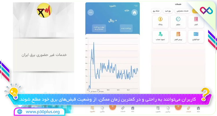 تصویری از اپ برق من